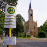 Bushaltestelle in Richtung Berlin-Hermsdorf